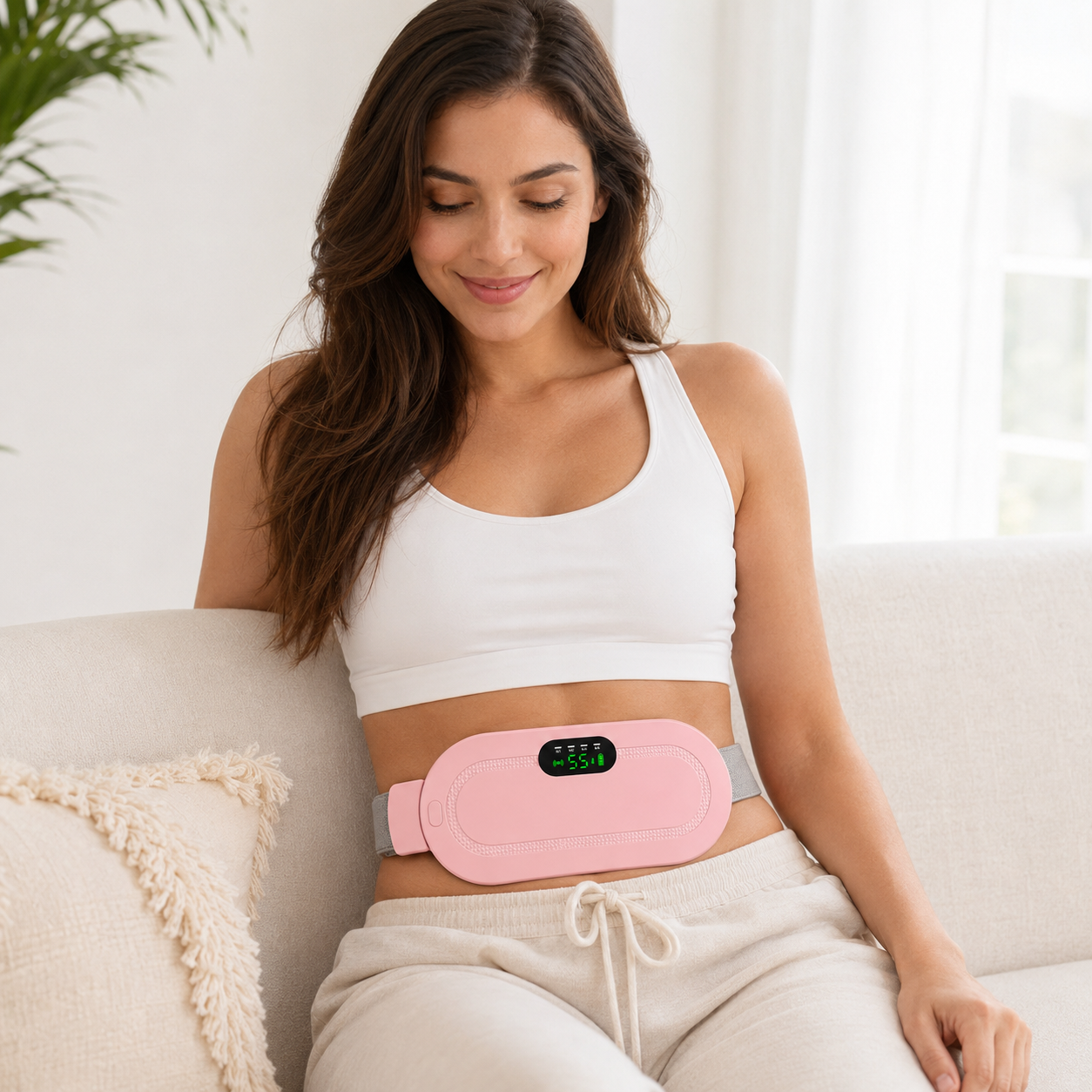 Cinturón Térmico con Masaje para Cólicos Menstruales