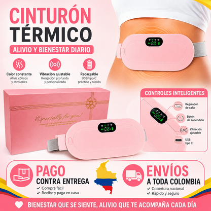 Cinturón Térmico con Masaje para Cólicos Menstruales