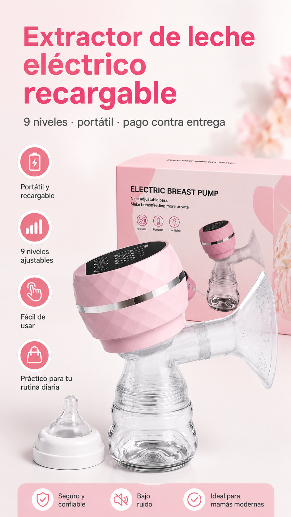 Extractor de Leche Eléctrico Recargable Portátil
